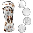 thumbnail image 3 of Golf Club Covers, Gray DogPaw Premium PU Leather Driver Hybrid Putter Head Covers with Velvet Lining, Waterproof Golf Gifts for Men Women, 3 of 11