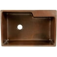 thumbnail image 3 of Premier Copper Products KSFDB33229 33 inch Copper Kitchen Sink, 3 of 5