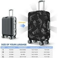 thumbnail image 6 of Spandex Travel Luggage Cover,Double-Sided Printed Dinosaur Elastic Washable Stretch Suitcase Protector Anti-Scratch Suitcase Cover Fits 18-32 Inch Luggage For Kid And Adult,L (For 25-28 Inch Luggage), 6 of 6