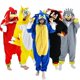 thumbnail image 2 of Favofans Animal Kigurumi Adults Kids Women Red Blue Onesies Pajamas Halloween Costumes Cosplay Jumpsuit Christmas Gift XXL, 2 of 4