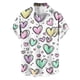 thumbnail image 2 of Blusa y camisa de manga corta con cuello vuelto para hombre, blusa informal de moda con cuello vuelto, blusa estampada de manga corta con botones, blusa de poliéster para hombre, 2 of 6