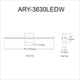 thumbnail image 2 of Dainolite ARY-3630LEDW-AGB Wall (Decorative), 2 of 3