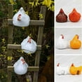 thumbnail image 4 of Uanit Hen Decoration Home Garden Decoration Fence Creative Feature Decoration Outdoor Hen Art Hanging Accessories Chicken Resin Decoration Statue Fun Chicken Staircase Character Decoration, 4 of 8
