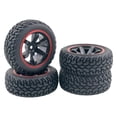 thumbnail image 2 of Neumáticos de rueda RC de 4x75mm, hexagonales de 12mm para WLtoys 144001 124018 124019 1/14 1/18 1/16, accesorio DIY para orugas de carretera todoterreno A perfke rc ruedas y neumáticos, 2 of 9