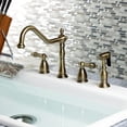 thumbnail image 6 of Kingston Brass Heritage 8" Center Kitchen Faucet with Brass Sprayer, 6 of 7