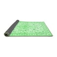thumbnail image 2 of Ahgly Company Indoor Square Medallion Emerald Green Traditional Area Rugs, 3' Square, 2 of 4