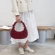 thumbnail image 5 of Bolso Hombro Color para Mujer Femenino Liso Otoño Bolsos Plisados ​​con Masa Mano Fiesta, 5 of 9