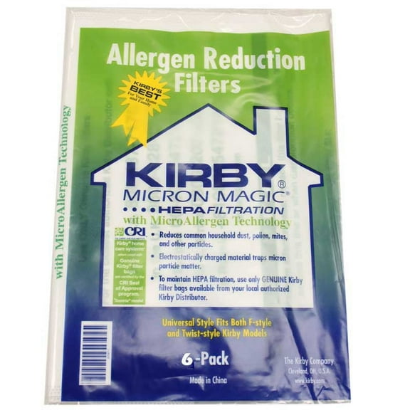 Kirby 204811 Genuine HEPA Filtration Vacuum Bags for Sentria Models - 6 Package, Sentria