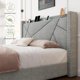 thumbnail image 5 of Bed frame with 4 storage drawers, upholstered platform bed frame, solid wood slats support, no need for box spring platform bed My Lux Decor Round, 5 of 8