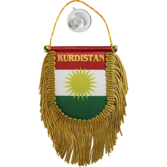 Kurdistan Window Hanging Flag (Shield)