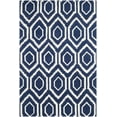 thumbnail image 2 of SAFAVIEH Chatham Graham Geometric Wool Area Rug, Dark Blue/Ivory, 4' x 6', 2 of 8