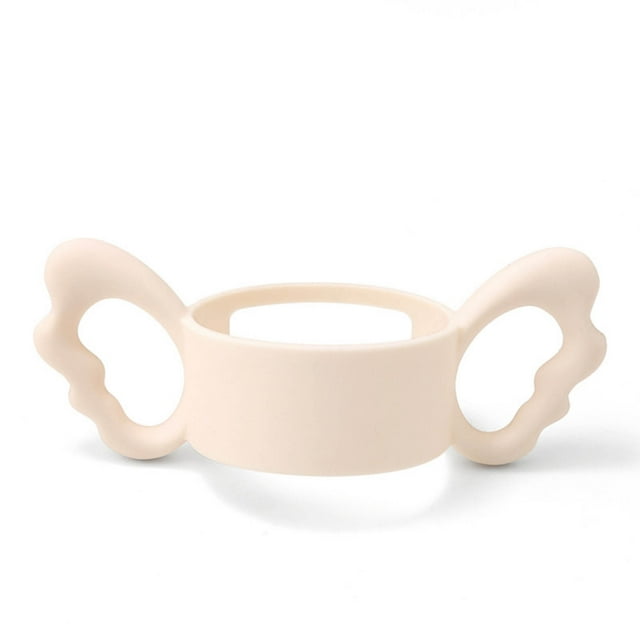 Asa para biberón | Agarre de silicona suave de grado alimenticio para biberones de más de 6 cm | Diseño ergonómico y fácil de sujetar para bebés | Accesorio resistente al calor para beber de forma
