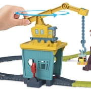 Thomas & Friends Fix em Up Friends Toy Train Set with Carly, Sandy and Motorized Thomas