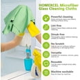 thumbnail image 3 of EcoNesxp Stainless Steel 14" Lint-Free Window Cleaning Cloths 6-Pack Glass and Window Cleaner Microfiber Glass Cleaning Cloths 16" x 14" Lint-Free Window Cleaning Cloths, 3 of 5