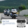 thumbnail image 2 of Riwcyla 65L Motorcycle Rear Trunk Aluminum Alloy Luggage Case Quick Release Motorbike Tail Storage Box Waterproof & Shock Absorption with 2 Keys Reflective Sticker, 2 of 6