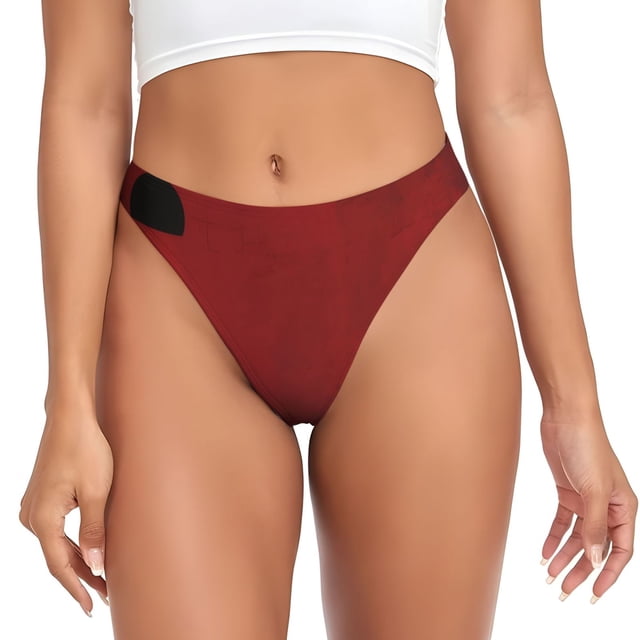 Fotbe Minimalist Romantic Dinner Tanga Sin Costuras para Mujer con Estampado – Panties Invisibles, Transpirables y Cómodos para Uso Diario-4X-Large