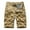 Khaki, variant on Men's Casual Shorts Cargo Shorts Cargo Shorts Running Shorts Multiple Utility Pockets Elastic Waist Cotton Hiking Shorts Gray