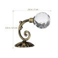 thumbnail image 4 of WINOMO 2pcs Cristal Boule Rideau Hookback Mur Monter Métal Rideau Tieback Crochets (Bronze), 4 of 7