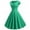 Green, variant on Scyoekwg Dresses for Women Summer V Neck Full Swing Dress Casual Fashion Short Sleve Dresses Plus Size Dress Loose Solid Color Swing Dresses Black L