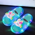 thumbnail image 2 of BOOMNY Toddler Boys Girls Slippers Light Up Cartoon Anti Slip Open Toe Summer Slippers Slip On For Indoor Homewear, 2 of 5