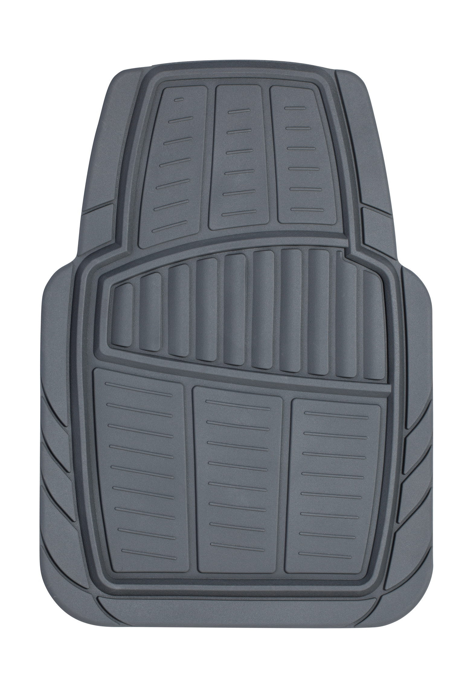 Auto Drive 4-Piece Universal Fit Car Floor Mats, Grey photo 2