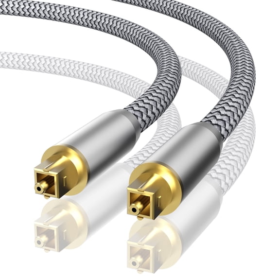 TOSLINK Optical Audio Cable 6 ft S/PDIF Toslink Cord for Soundbar TV PS4 Xbox