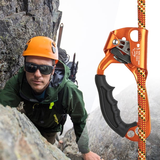 Equipo de equipo de rappel de rappel a mano de escalada al aire libre Naranja