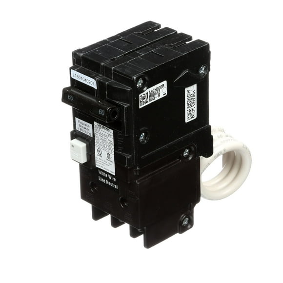 SIEMENS QF260A 60 Amp, 2 Pole, 120/240V Ground Fault Circuit Interrupter with Self Test Feature