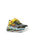 thumbnail image 4 of Zapatillas Skechers Play Scene para niño pequeño, negras y amarillas, talla 9, 4 of 8