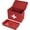 Red, variant on Plexon 8.5" Metal First Aid Box Empty, Medicine Storage Bin with Lid, Emergency Supplies Organizer, Portable First Aid Kit Case, Red