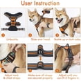 thumbnail image 6 of Goodwill Adjustable Dog Harness for Small Medium Large Dogs, Soft Padded Dog Vest, Reflective No-Choke Pet Oxford Vest, Orange, S, 6 of 7
