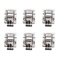 thumbnail image 1 of Miangastore 6PCS Iron Heavy Duty Chest Trunk Latch Hasp Toggle Case Tool Box Lock Latch Clamps (Silver), 1 of 8