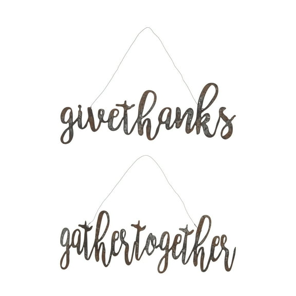 Fall Letter Signs Set of 2 Decor