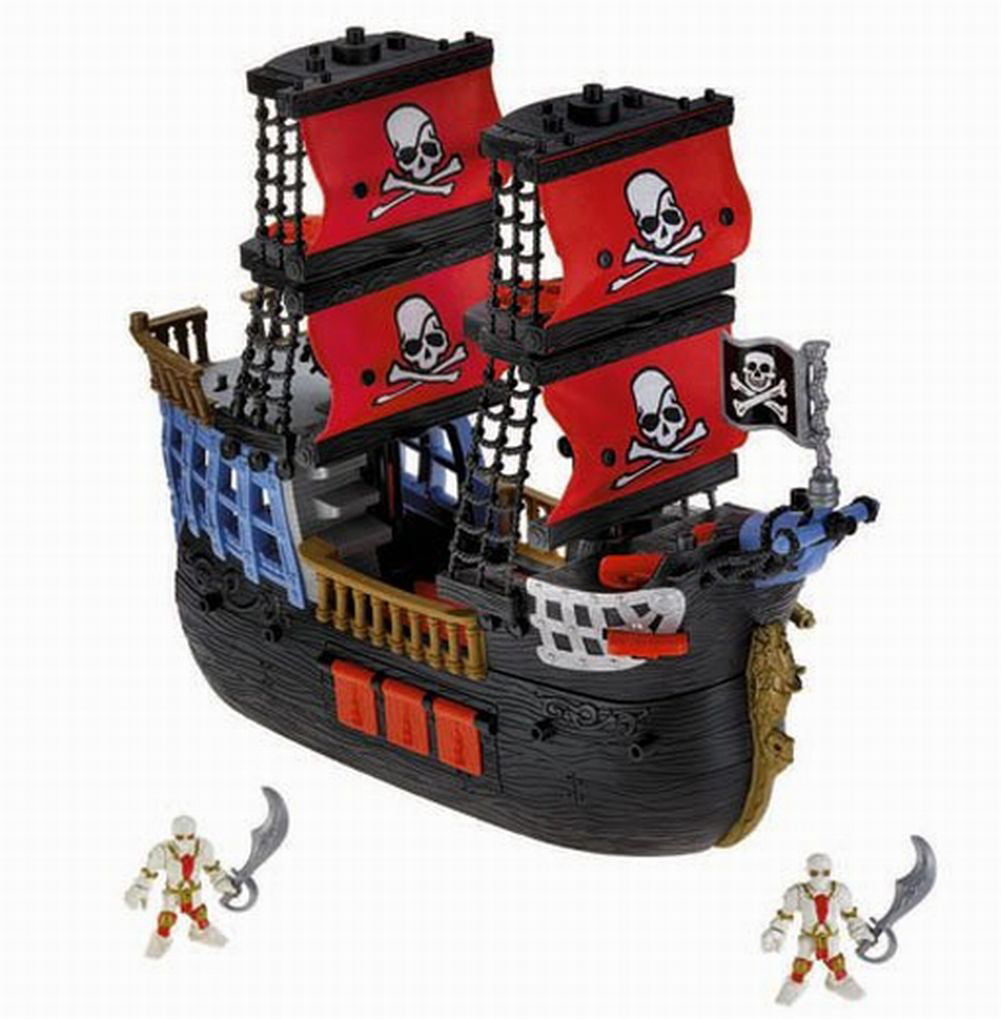 for sale online Imaginext Pirate Billy Bones' Boat Action Figure Playset Fisher