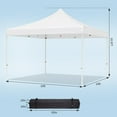 thumbnail image 5 of Yeshouse 10x10 FT Heavy Duty Pop Up Canopy Tent with Mosquito Netting, Roller Bag & Adjustable Height for Parties, Camping, and Beach Outings, 5 of 6