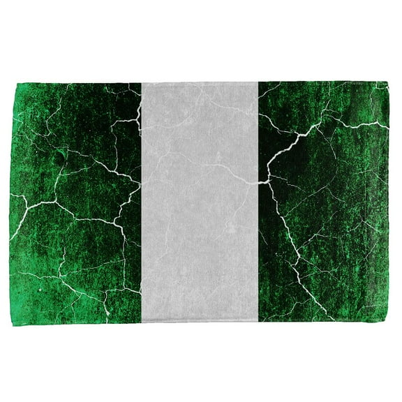 Distressed Grunge Flag of Nigeria All Over Sport Towel