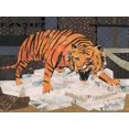 thumbnail image 2 of McGee, Jenny 14x12 Black Ornate Wood Framed with Double Matting Museum Art Print Titled - Roaring Tiger, 2 of 4