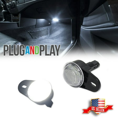 GTINTHEBOX For 1999-2019 Jeep Dodge Ram Interior White LED Courtesy Footwell Lights #68395784AA