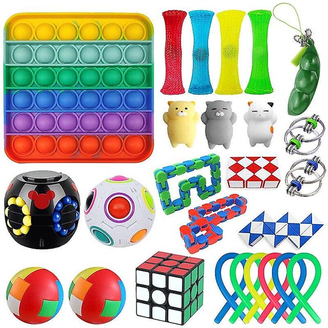 26pcs Pack Fidget Toys Conjunto de juguetes sensoriales Antistress Relief Fidget Toys ZefeiWu 8390615070713