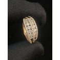 thumbnail image 5 of Pave 1.50 Cts Round Brilliant Cut Diamonds Iced Out Hip Hop Band Ring In Hallmark 14K Rose Gold, 5 of 13