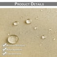 thumbnail image 5 of DONGPAI Blackout Outdoor Curtains Waterproof 52x108inch Windproof Curtain Grommet Top and Tab Bottom Drape for Patio, Cabana, Porch, Gazebo, Beige, 1 Panel, 5 of 8