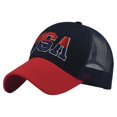 thumbnail image 2 of Luxalzxs Baseball Cap Trucker Hat for Men Women, Classic Adjustable Independence Day Hats Mesh Snapback Running Hats Plain Athletic Dad Hat, 2 of 2