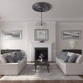 thumbnail image 5 of 54"OD x 4 7/8"P Large Classic Ceiling Medallion (Fits Canopies up to 13 1/2"), Hand-Painted Pewter, 5 of 6