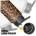 thumbnail image 5 of Butterfly Insulated Water Bottle with Straw & Cleaning Brush – 18oz | Leakproof, BPA-Free, 304 Stainless Steel, Wide Mouth, Travel Mug for Car, Gym, Office, Starry, Christmas Thanksgiving Gift, 5 of 5