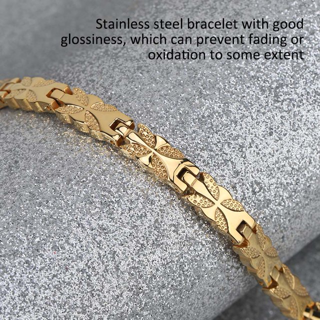PULSERA DE LA FLOR DE PULSERA DE MUJER PULSERA, Joyería de Brazalete de Moda de Acero inoxidable, Para Niñas Amigos