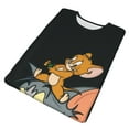 thumbnail image 4 of Tom And Jerry Men's T-Shirt Graphic Print Crew Neck Unisex Short Sleeve Hip Hop Adults Tees Top Streetwear, 4 of 8