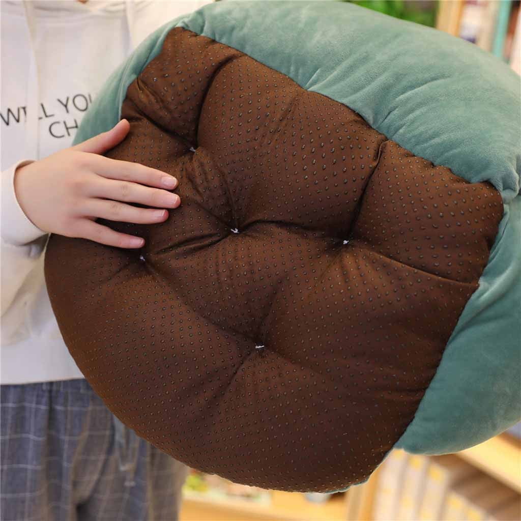 Holiberty Cute Crown Chair Cushions Foam Stuffed Desk Seat Cushion Warm  Comfort Plush Seat Cushion Pad for Support Waist Backrest Winter Girls Dorm