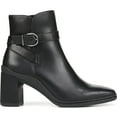 thumbnail image 2 of Naturalizer Womens Aimee Water Resistant Ankle Boot Black Leather 7.5M, 2 of 6
