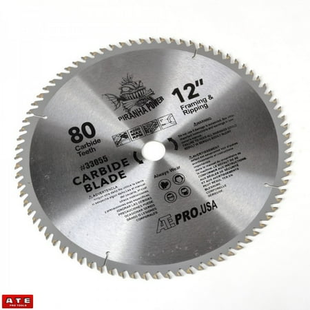 

12 x 80 Tooth Carbide Tipped Saw Blade