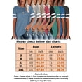 thumbnail image 2 of Uhndy Short Sleeve Casual Tunic T-Shirts Tops For Women Summer Beach Loose Pullover Basic Tee Tops Holiday Party Baggy Side Split Tunic Tops-LQ, 2 of 2